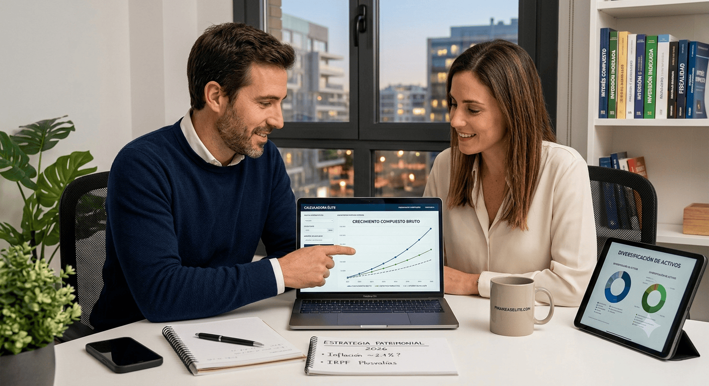 Calculadora de Interés Compuesto y Ahorro | Finanzas Élite